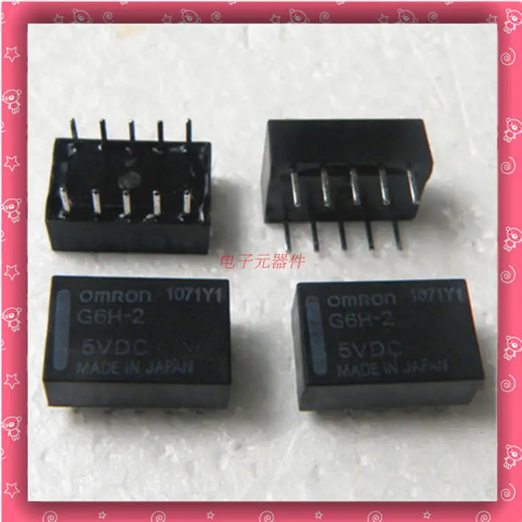 Бесплатная доставка Лот (10 шт./лот) 100% оригинальный новый G6H-2-5VDC G6H-2-5V G6H-2-12VDC G6H-2-12V