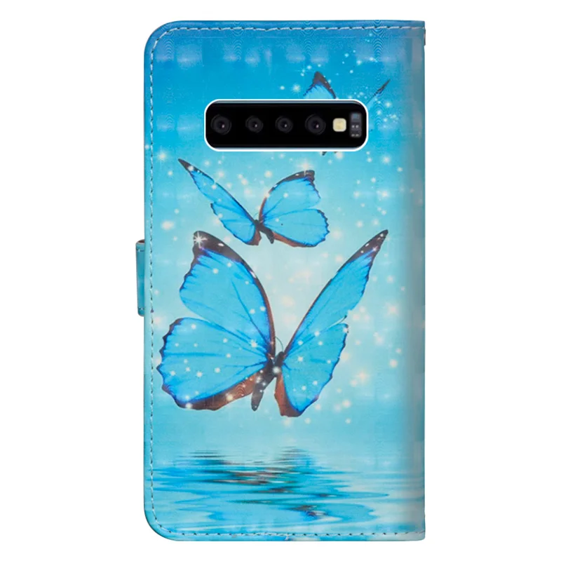 Бабочка из искусственной кожи с откидной крышкой для samsung S10 S9 S8 плюс A10 A20 E A70 A50