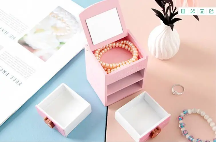 Шкатулка для ювелирных украшений с ящиками 1 шт. | Дом и сад