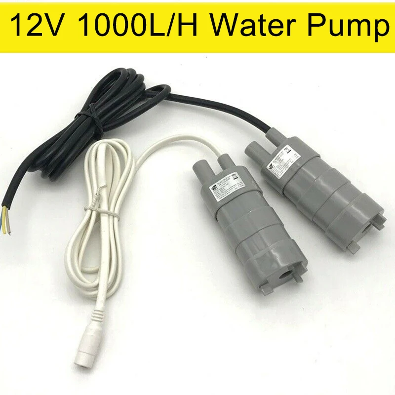 12V Водяной насос Бесщеточный погружной 1000L/H Camper RV Caravan водяной для сада рыбного