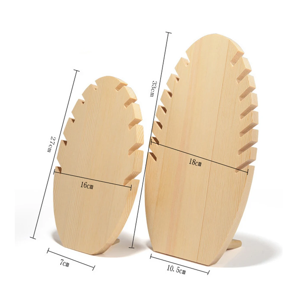 2 шт. деревянные держатели для ювелирных изделий в форме листьев|Упаковка и