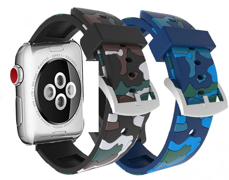 Стиль Силиконовый ремешок для apple watch 42 мм 40 44 резиновые спорт браслет на запястье