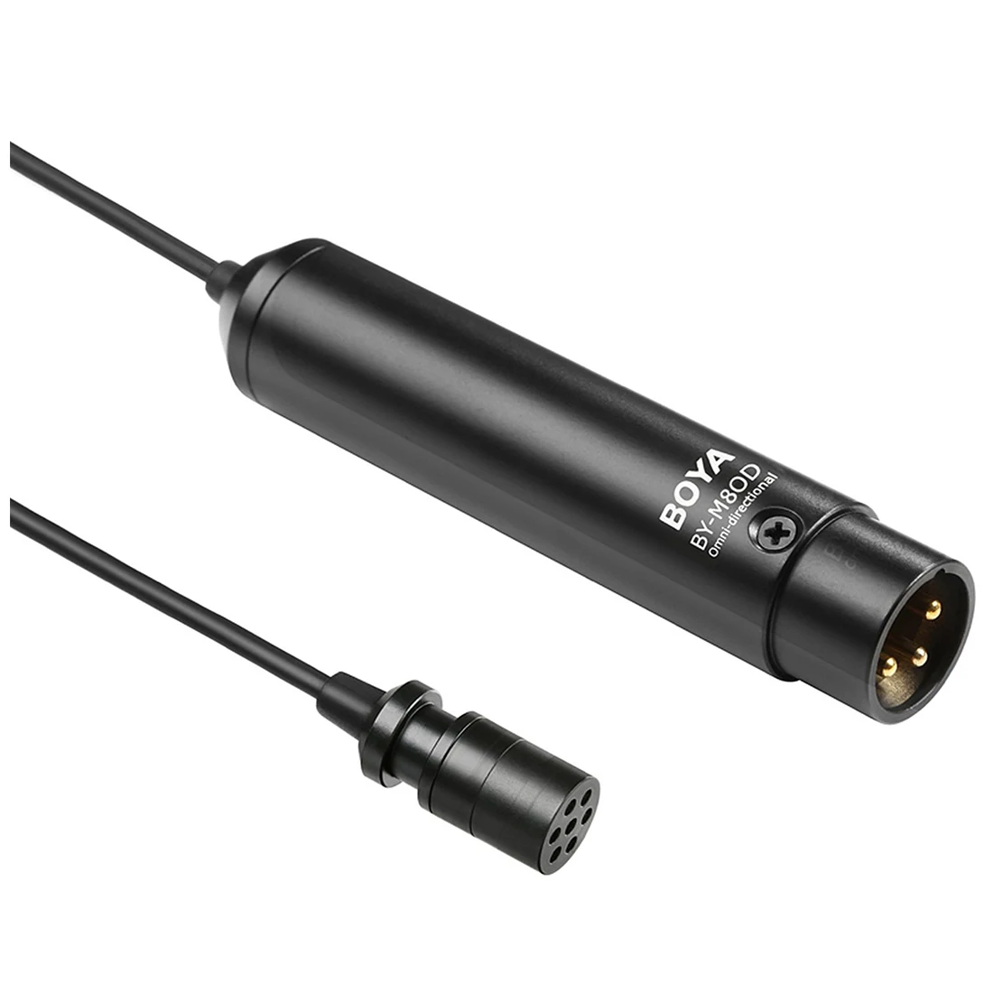 BOYA BY-M8C Phantom Power Clip-On Pro Cardioid XLR Lavalier miniphone для Canon Sony Panasonic видеокамер ZOOM H4n H5 H6 TASCAM |