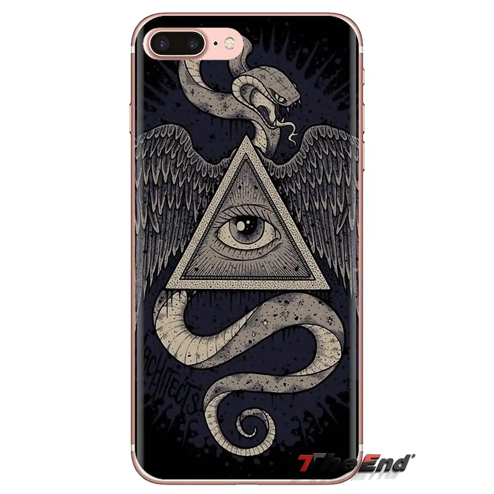 Прозрачный чехол из ТПУ для Samsung Galaxy S3 S4 S5 Mini S6 S7 Edge S8 S9 S10 Plus Note 3 4 5 8 9 Illuminati Symbol Eye