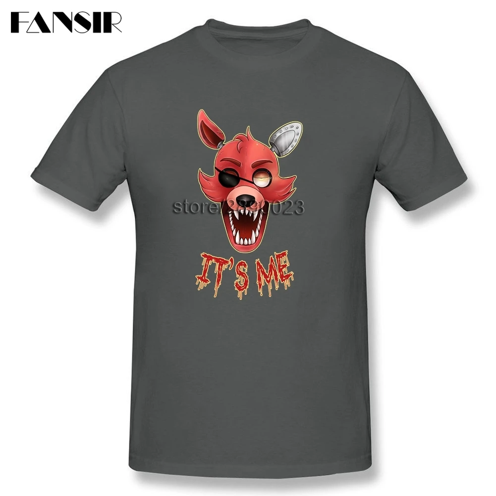 Футболка FNAF Мужская классическая хлопковая рубашка с коротким рукавом топ на
