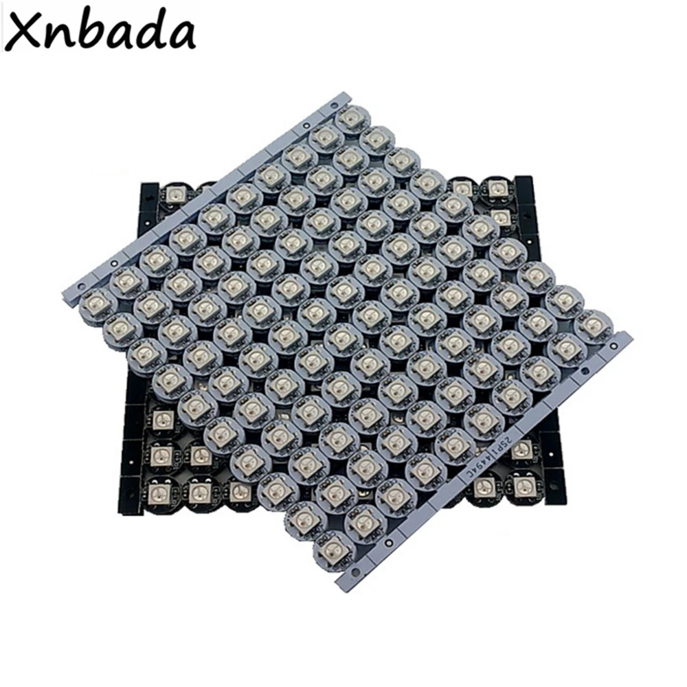 10 1000 шт. WS2812B WS2812 4 контактный RGB светодиодный чип 5050SMD WS2811 IC черный/белый PCB с радиатором DC5V|ws2811 ic|5050 smdws2812b ws2812 |