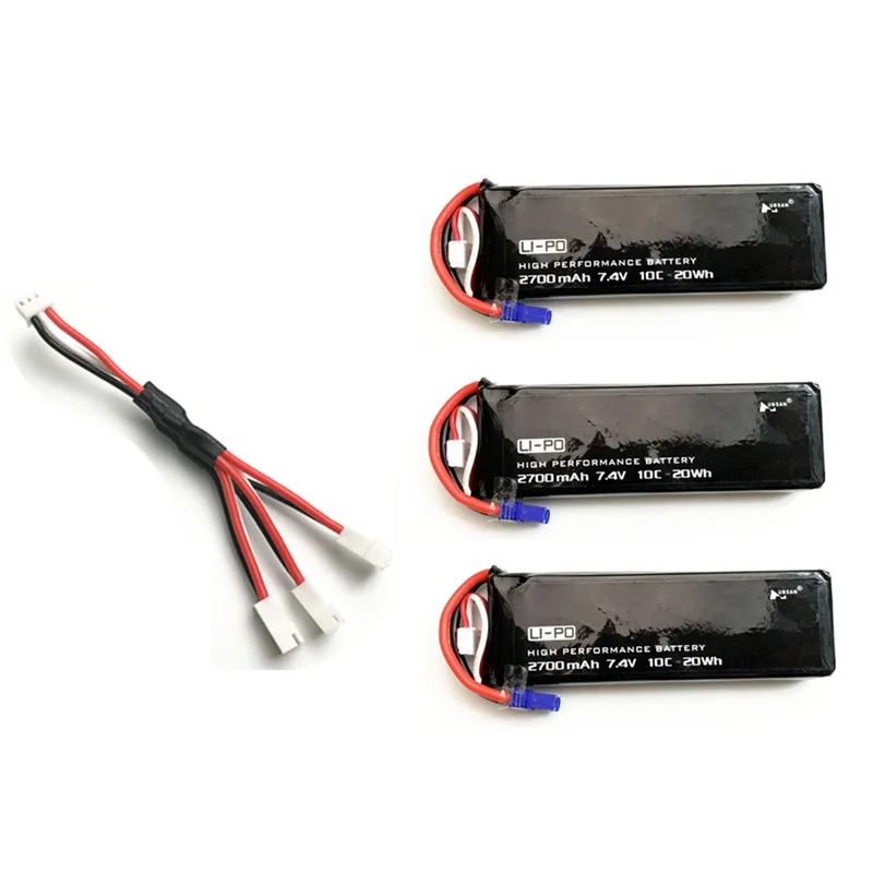 Бургундия Для Hubson H501C H501S X4 7,4 v 2700mAh 10C 20WH 7,4 V lipo аккумулятор и зарядное устройство для радиоуправляемого квадрокоптера дрона части 2s батарея - Цвет: Бургундия
