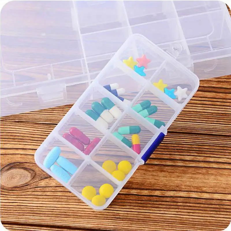 Life Essential 10/15/24 Compartment Storage Box Practical Adjustable Plastic Case for Bead Rings Jewelry Display Organizer | Дом и сад