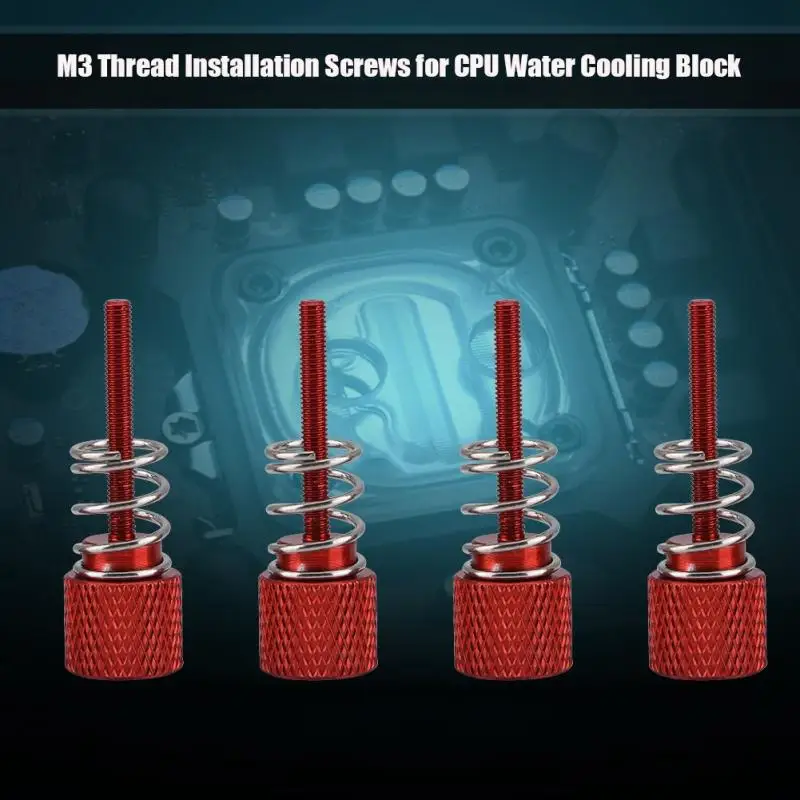 Винт водяного охлаждения процессора 4 шт./лот винты для блока Intel 1150 1151 1155 1156