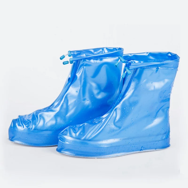 

USHINE High quality rain boots waterproof covers heels reusable footwear includes thicker non-slip galoshes on the platform