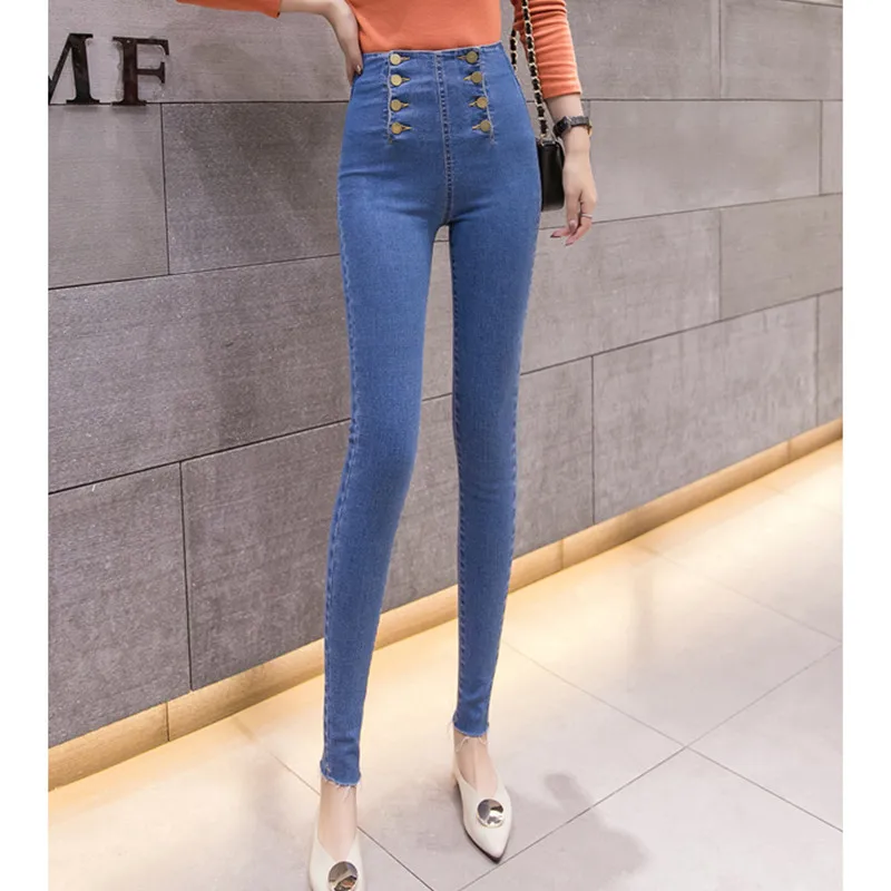 JUJULAND 2019 Jeans Female Denim Pants Black Color Donna Stretch Bottoms Feminino Skinny For Women Trousers1921 |