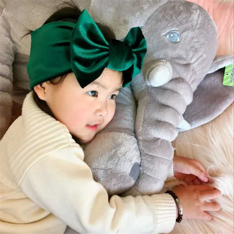 

New Fashion 9colors Big bowknot Headband baby girl headbands Bow hair band children kid Cotton turban Head Wrap Hair Accessories