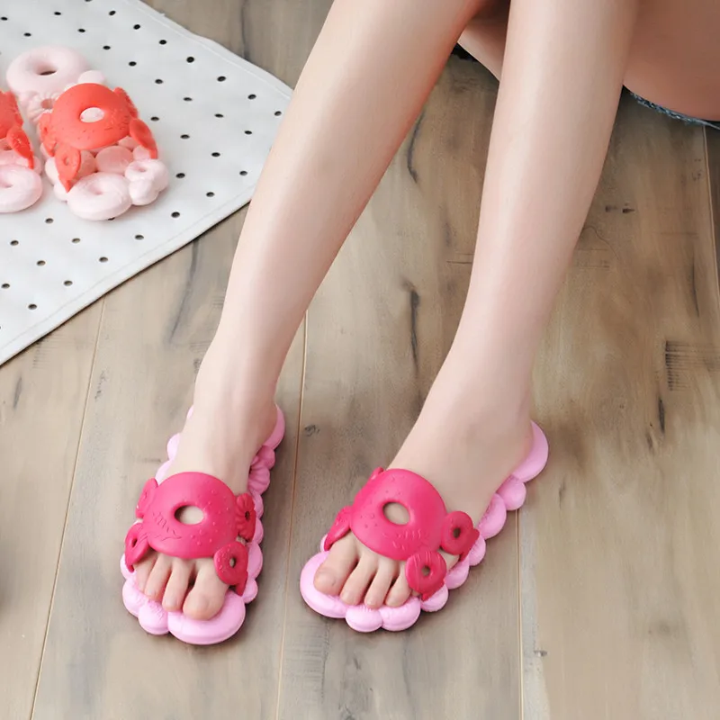 

Funny Cute Slippers Women Summer Beach Slippers Platform Flip Flops Pink Sliders Shoes Indoor Slippers Womens Slides Sandal 2019