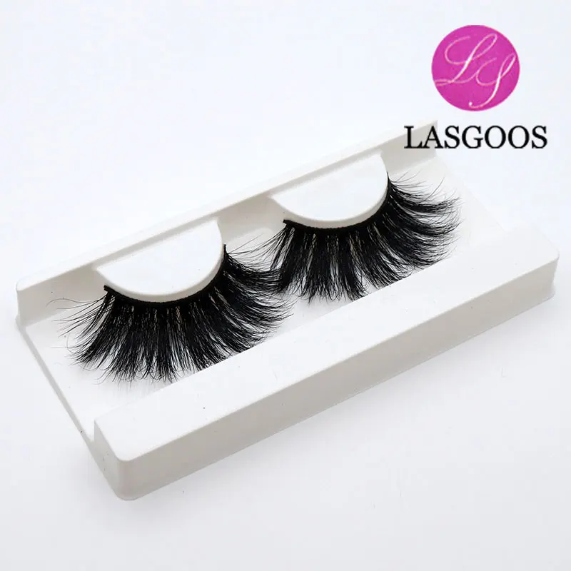 LASGOOS 5 пар норковых волос 25 мм длинные 3D популярные Грязные накладные ресницы