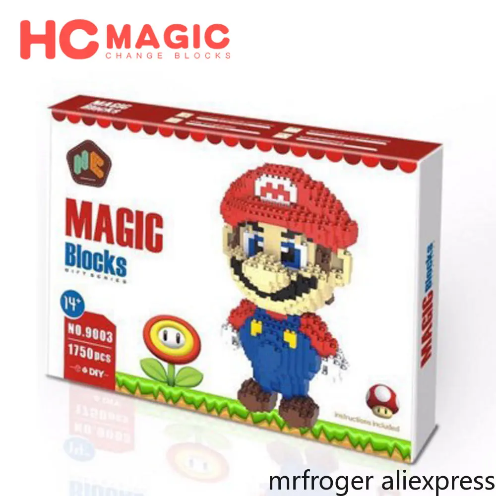 HC MAGIC 9003 алмазные строительные блоки персонажи Марио Детские сборные подарки