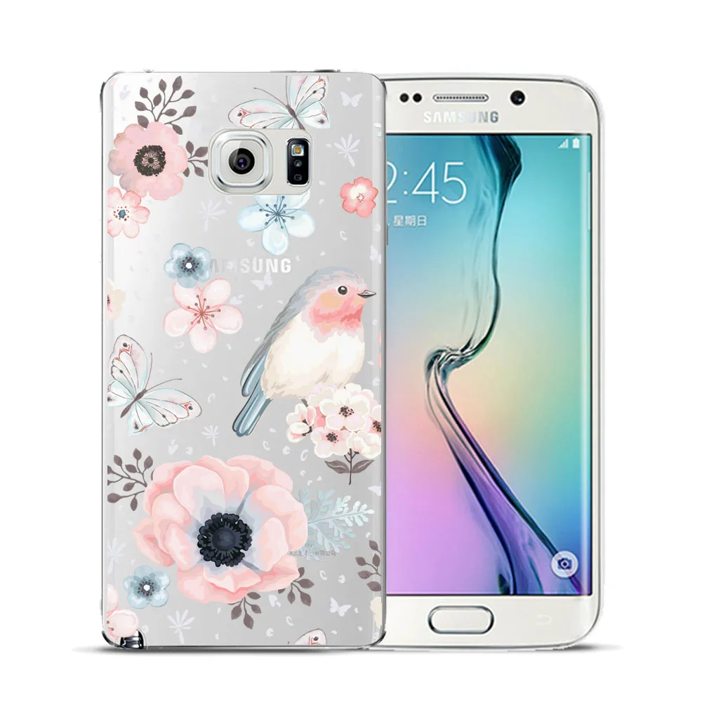 Сексуальный ретро цветочный ТПУ чехол для Samsung Galaxy Grand Prime J3 J5 J7 J2 2015 2016 2017 Note 3 4 5 8