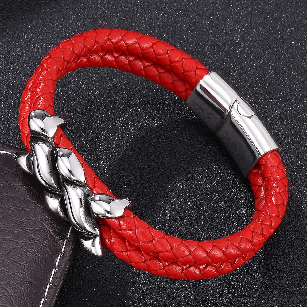 2019 Fashion bracelet homme Jewelry String Bracelet Handmade Braided Leather Rope Men Women Hand Strap Charm E0123 | Украшения и