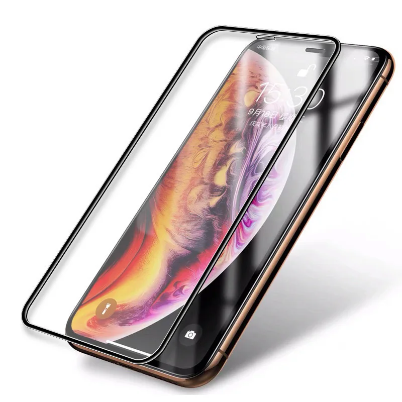 10D full cover tempered glass for iphone xs max x xr 6 6s 7 8 plus phone toughened membrane 6D | Мобильные телефоны и