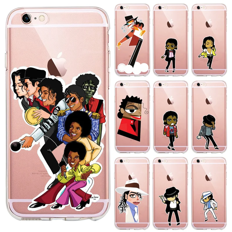 Чехол для Телефона iphone 7 мультяшный MJ Майкл Джексон телефонный чехол для iPhone 7 8 Plus X XR 11 12ProMax силиконовый чехол для телефона