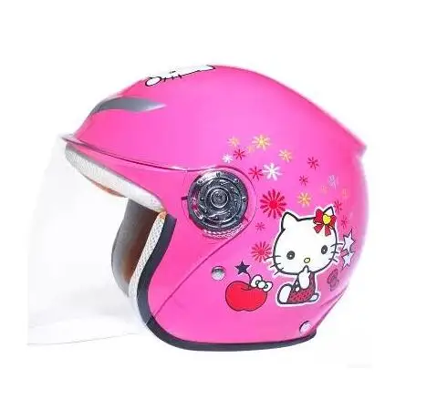 Шлем мотоциклетный с мультяшным рисунком для мужчин и женщин