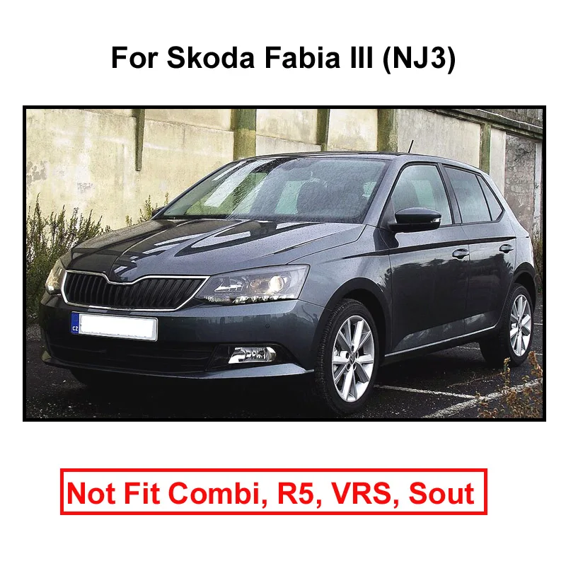 Набор форм для автомобиля брызговик s для Skoda Fabia 3 Нью-Джерси NJ3- брызговики брызговик крыло брызговиков спереди и сзади для укладки волос