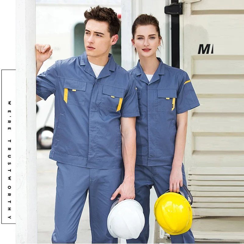 Maintenance Service Men Women Repairman Work Clothes Mechanic Working Overalls Plus Size Long/Short Sleeve Workshop Suit C3 |