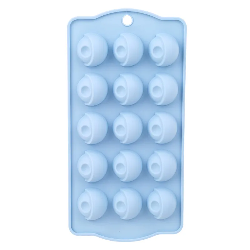 15 Grids Round Ball Shaped Ice Cube Silicone Mold Chocolate Pudding Mould Tray Fruit Cream Maker Kitchen Tools | Дом и сад