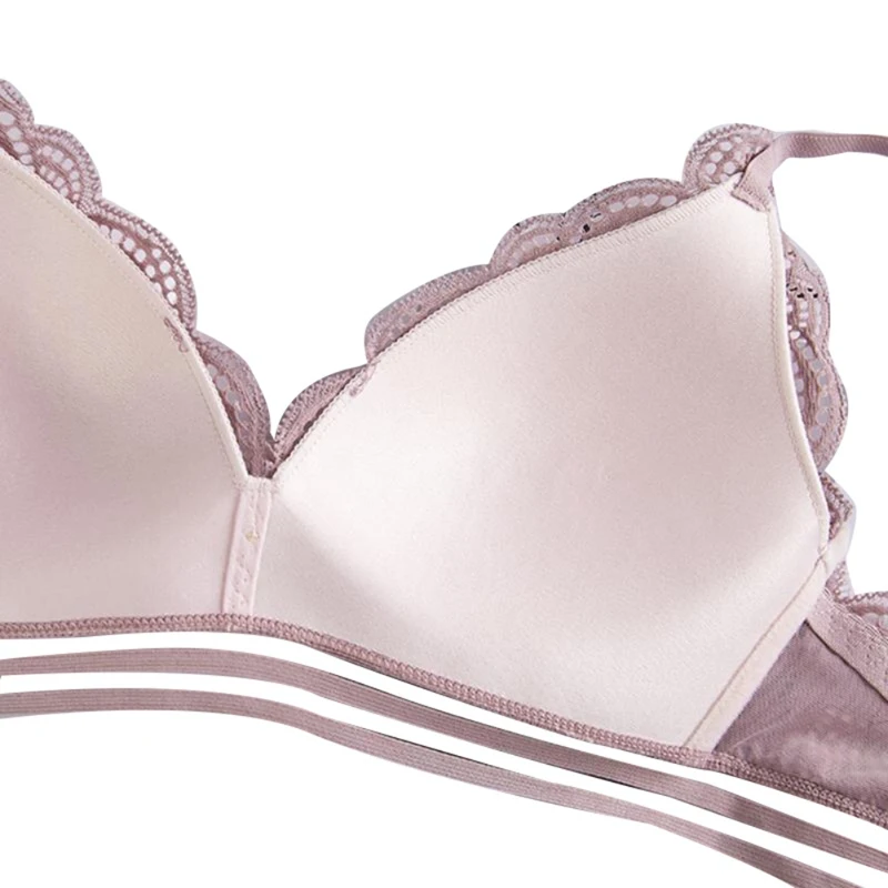 Комплект хлопковых трусов черное нижнее белье кружевной бюстгальтер без