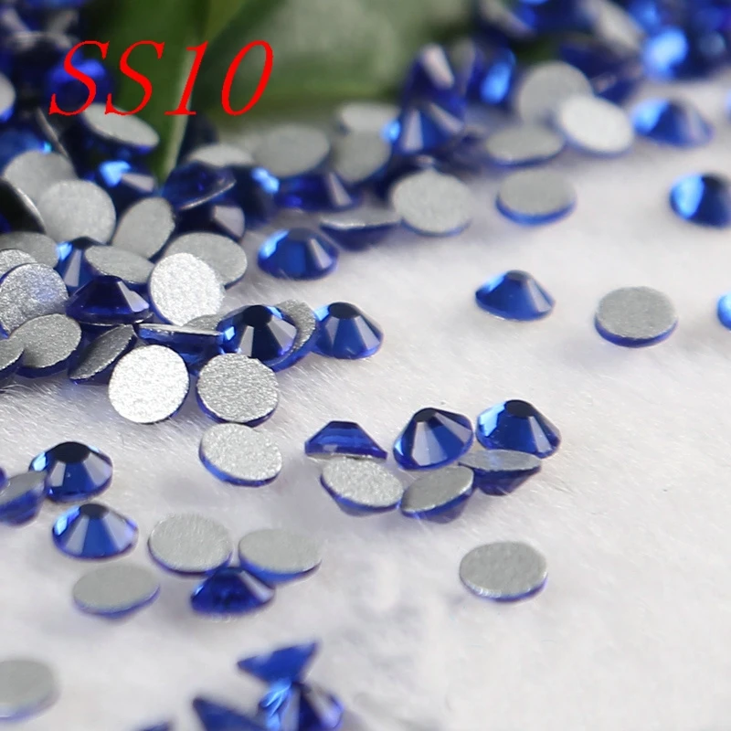 Бесплатная доставка SS101440pcs/мешок синий цвет кристалл машина резки Strass не горячей