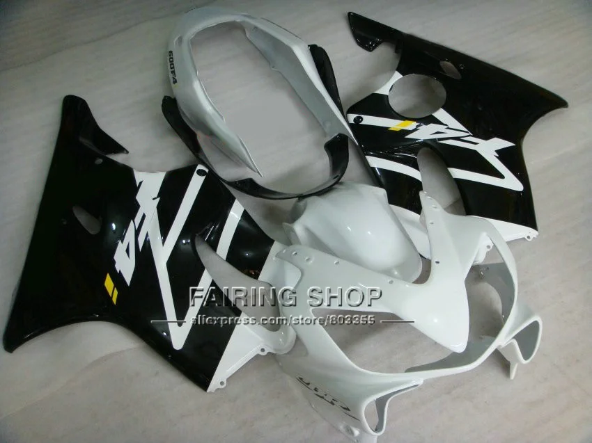 Новый Белый Черный комплект обтекателей для HONDA CBR600F4I 2004 2005 2006 2007 cbr600 f4i CBR600 04 07|fairing