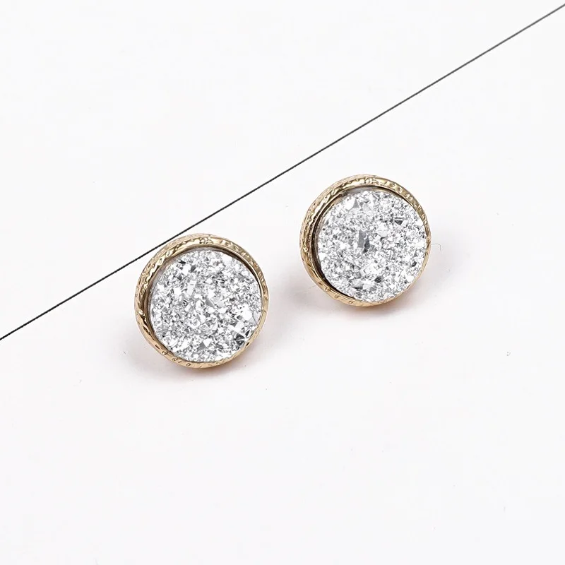 Dayooff 1 пара корейские изысканные серьги-гвоздики из полимерной смолы женские