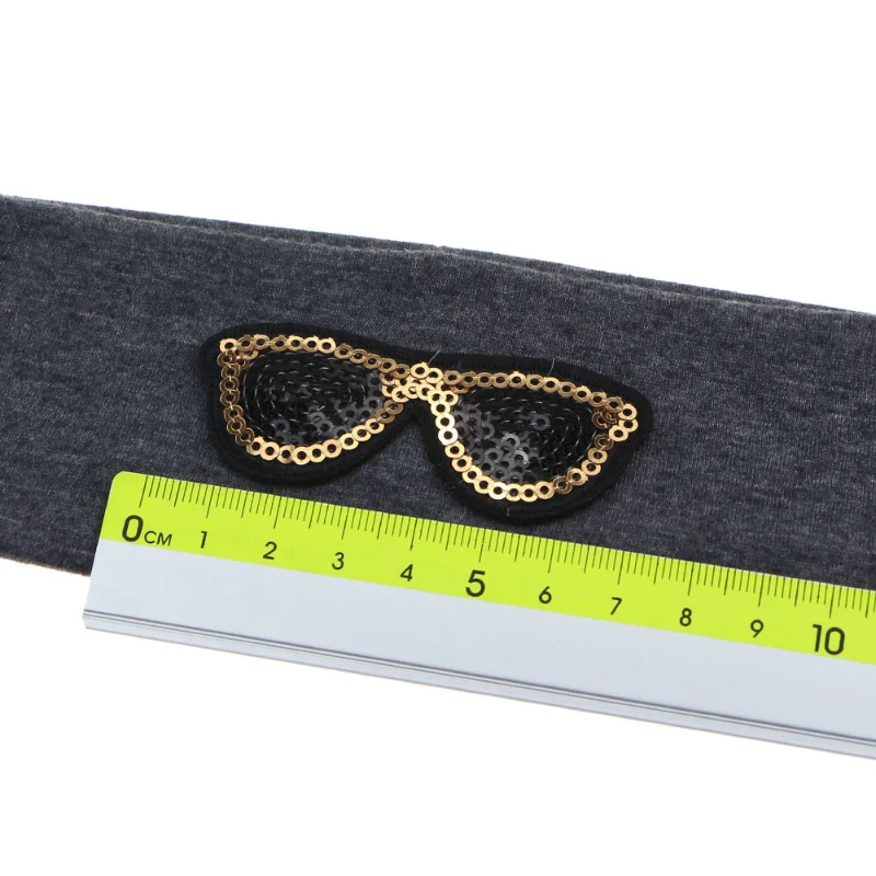 Sunlikeyou Toddler Turban Sequins Cartoon Glasses Cotton Elastic Newborn Hair Band Accessories Boys Girls Baby Headbands |