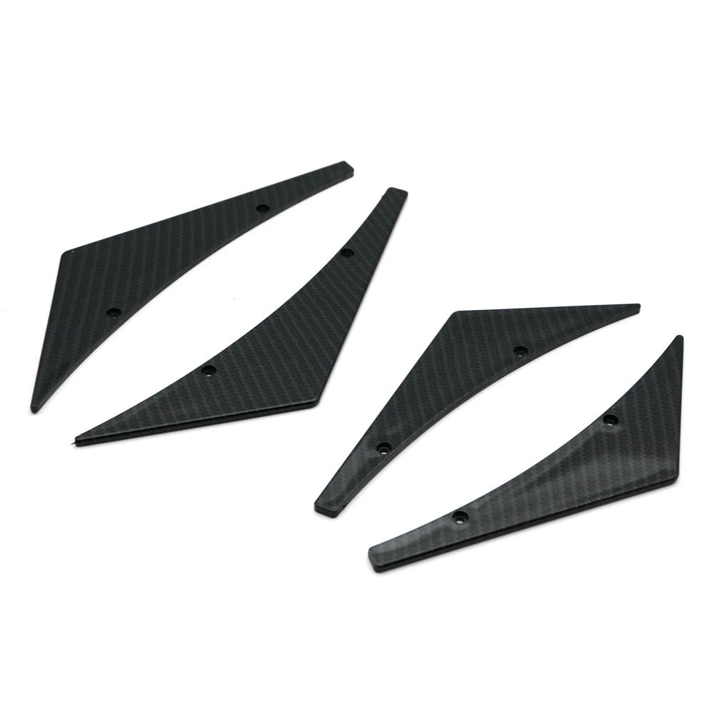 Передний бампер диффузор для губ разветвитель ребра спойлер тела Canards валентный