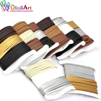 olingart 31 5mm 9m pu faux suede leather cord mixed color accessory women earrings bracelet choker necklace diy jewelry making