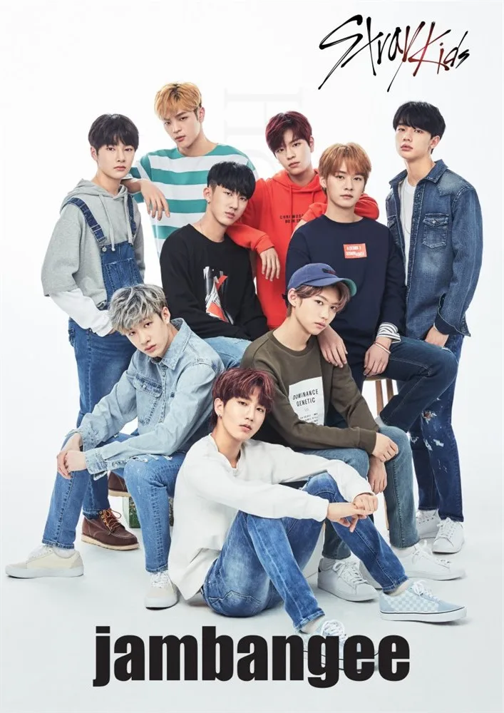 Сливовый Бродячие дети Kpop плакаты ясное изображение украшения спальни домашнего искусства бренд - Цвет: Сливовый