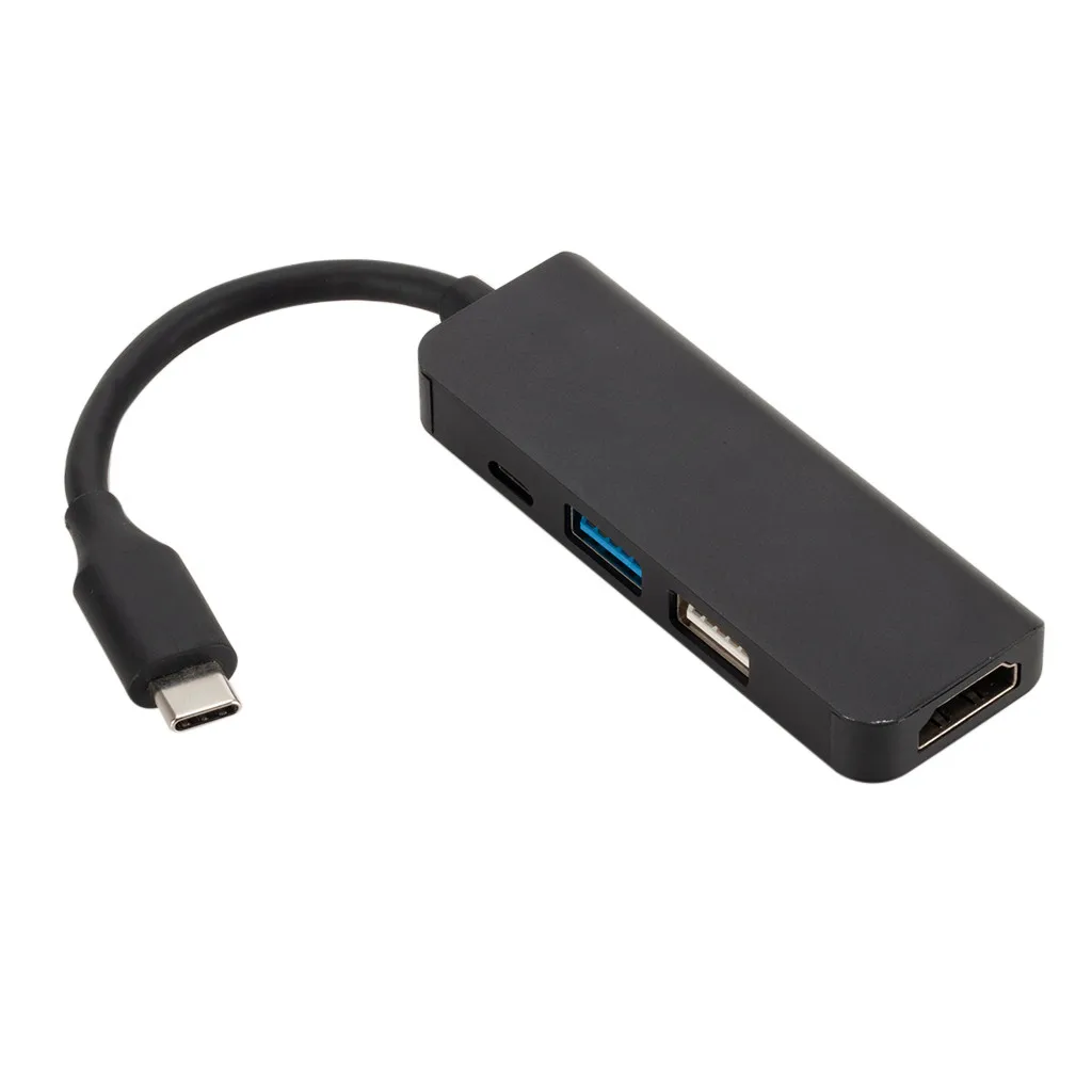 Адаптер OMESHIN Hub Type C на MicroUSB 3 0/2 0 4 портовый сплиттер HDMI поддержка Samsung портативный