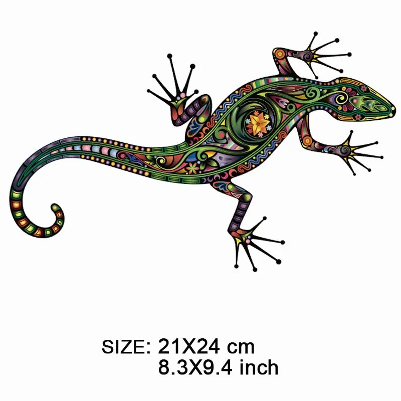 ONESAID Красивые Gecko гладильная наклейка нашивки для одежды DIY Футболка