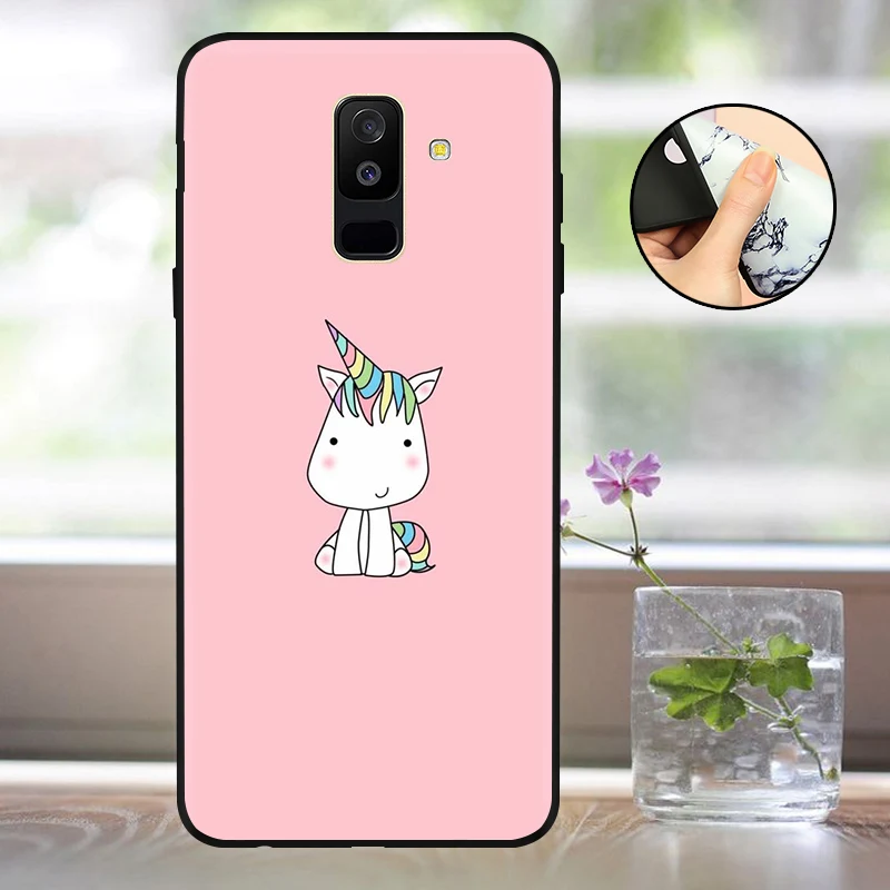 Мягкий A600 A605F чехол для Funda samsung A6 чехол силиконовый матовый задний Чехол для Capas samsung Galaxy A6 Plus чехол бампер - Цвет: QDJ