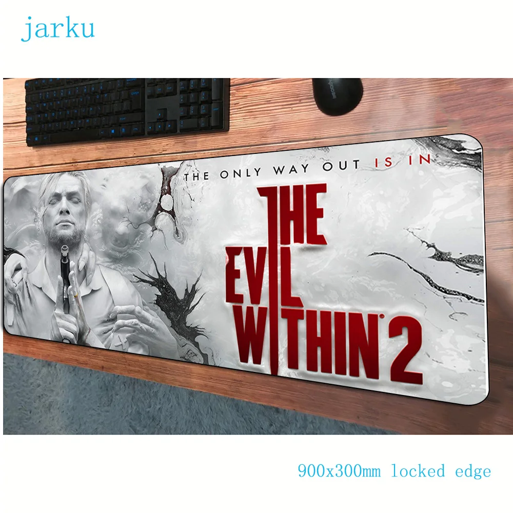 Игровой коврик для мыши из аниме The evil invers 900x300x3 мм игровой ноутбука | Компьютеры и