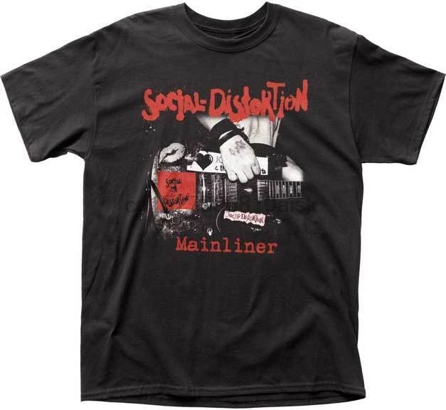 Футболка с надписью Social Distortion альбом S M L XL 2XL новинка Impact Merch|Мужские футболки| |