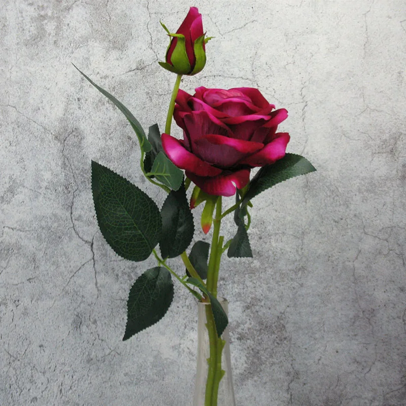 Искусственные цветы розы Букет шелковые с маленькими бутонами имитация цветов