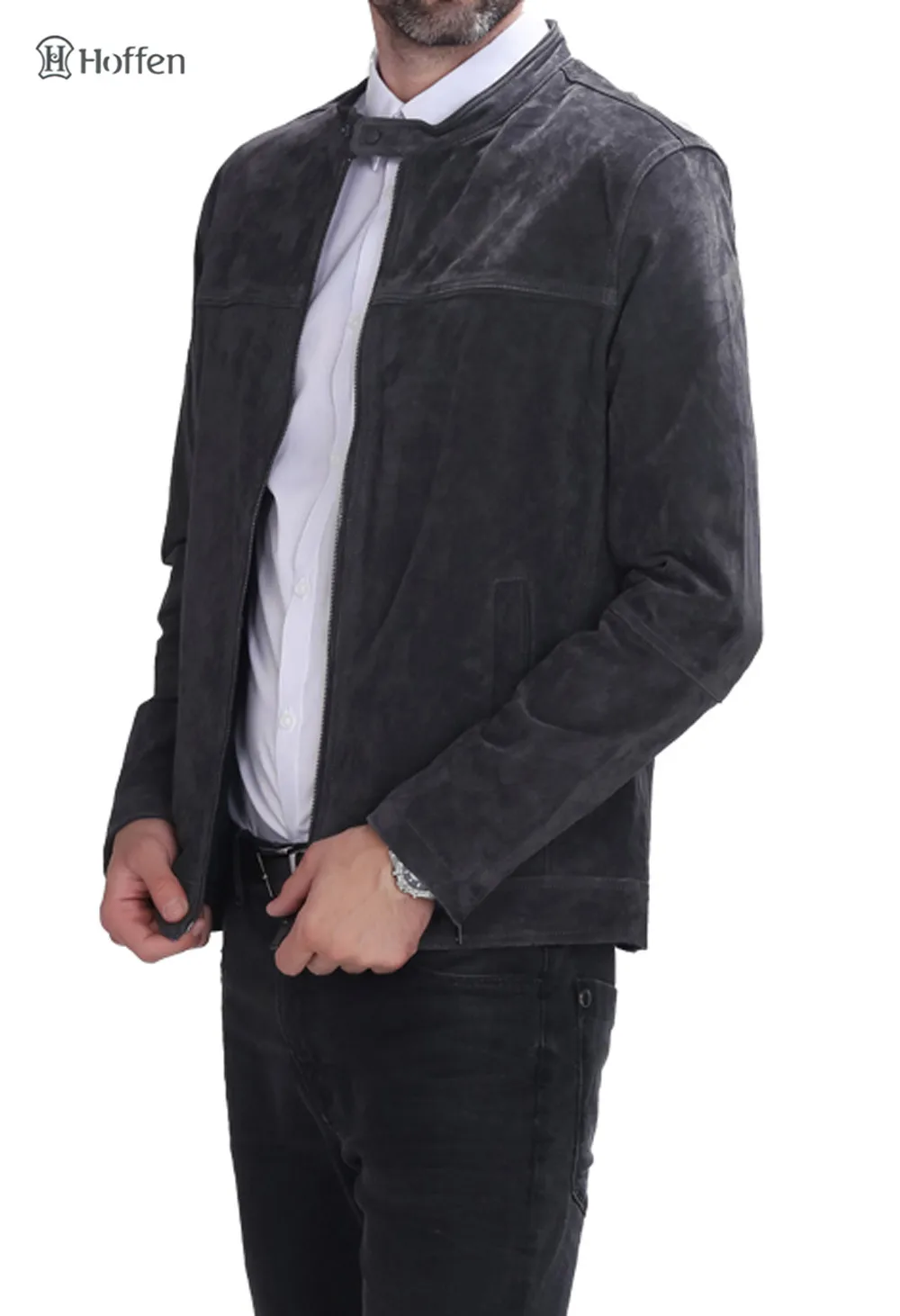 Мужская мотоциклетная куртка с воротником стойкой на молнии|overcoat men|overcoat maleovercoat