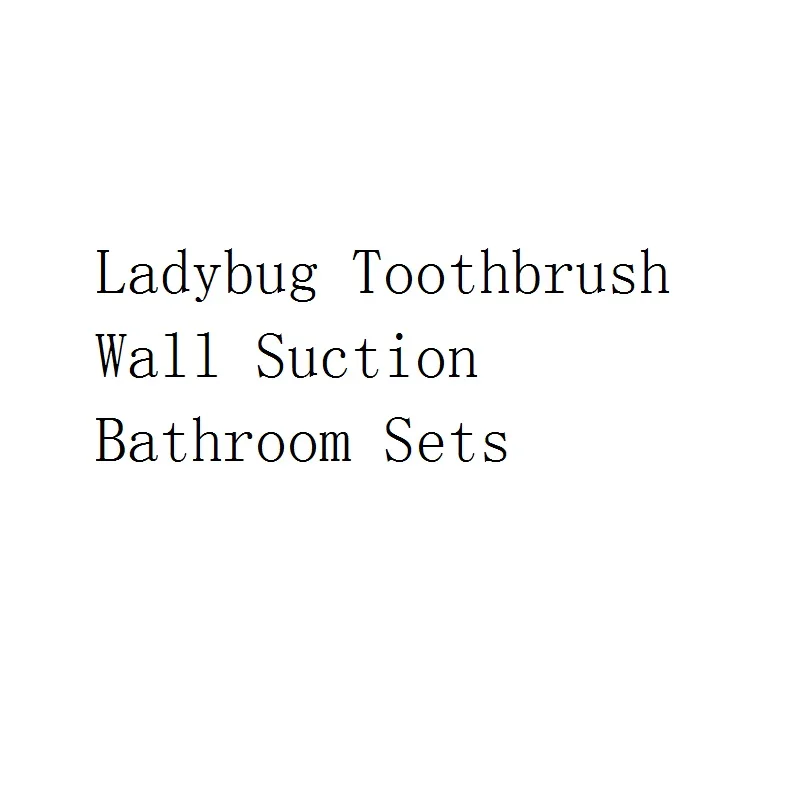 

1PC Useful Ladybug Toothbrush Wall Suction Bathroom Sets Cartoon Sucker Toothbrush Holder/Suction Hooks for Bamboon toothbrush