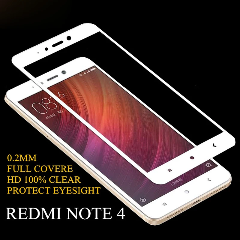 9H полное покрытие закаленное стекло пленка для Xiaomi Redmi Note 4X4 Pro 4A Prime 3 3S 3X Note 3 4 Mi5 Mi5S Защитная стеклянная пленка