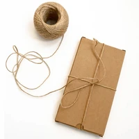 1 roll 30m natural brown jute hemp rope twine string cord shank craft making diy colored twine clothing tag rope