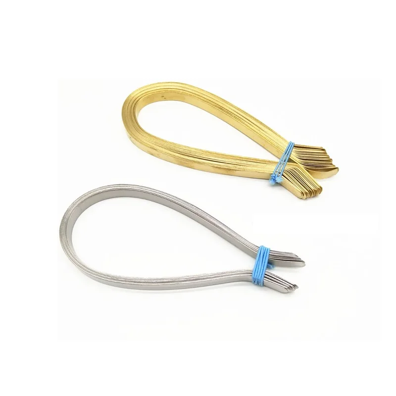 2 шт./лот многоразовый медный язык покрытие скребок ультра тонкий из нержавеющей