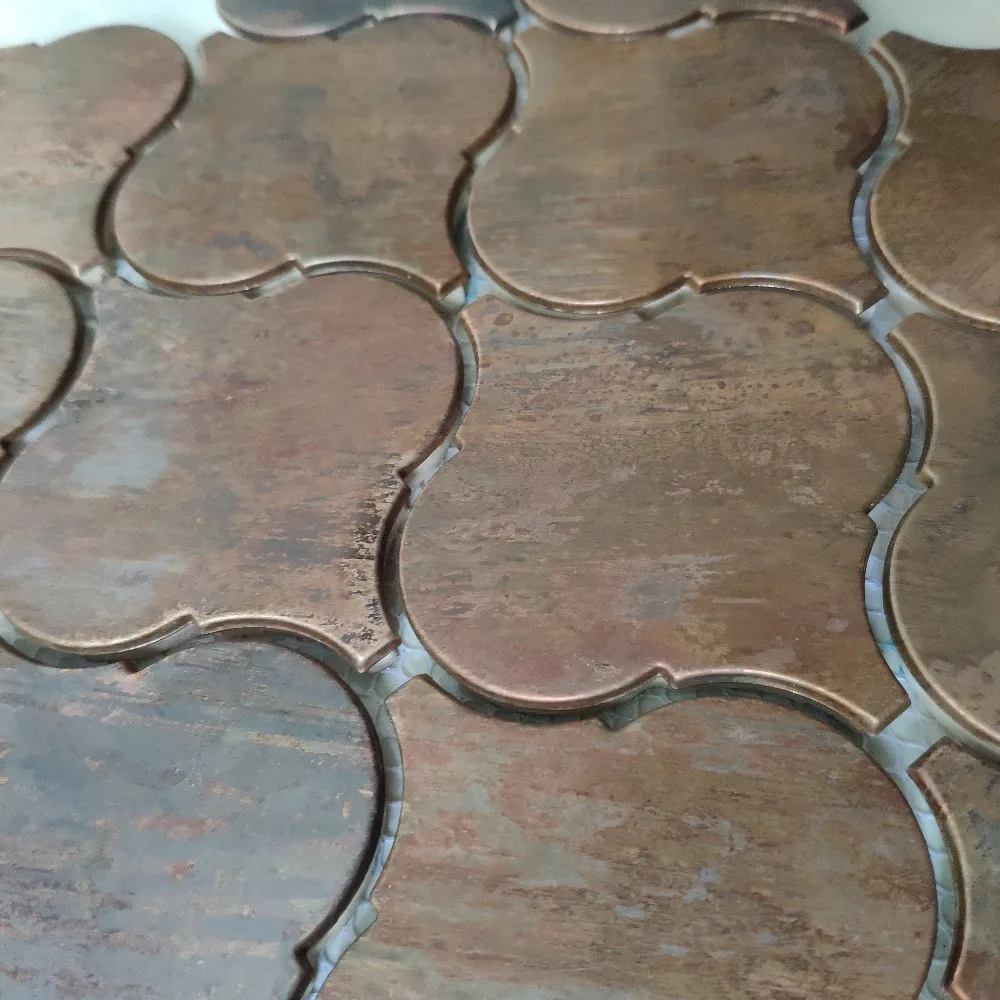 Ретро Арабика фонарь Маяк медная плитка в бронзе матовая для гостиной Рабочая