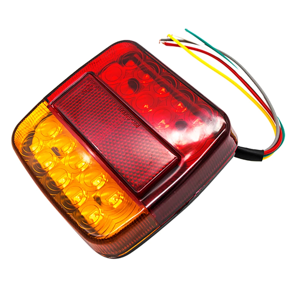

2Pcs 12V Waterproof Trailer Truck 26 LED Taillight Tail Rear Light Turn Caravan Low Power Consumption Signal Brake Stop Lamp