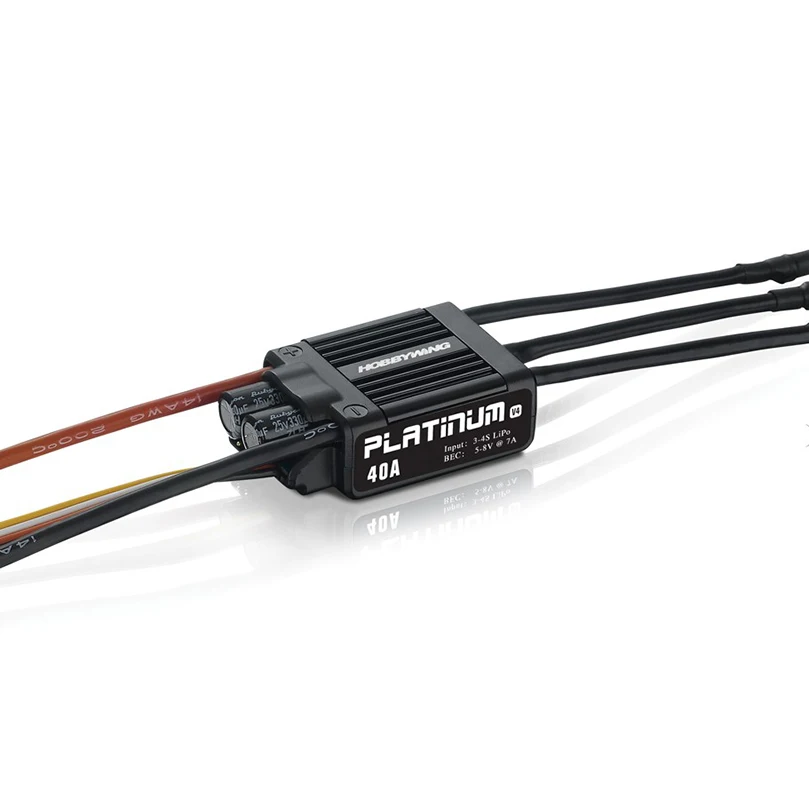 

Hobbywing Platinum 25A V4 3-6S 40A V4 ESC 3-4S Lipo Brushless ESC with BEC DEO Speed Controller for RC Drone 450-480 Quadcopter