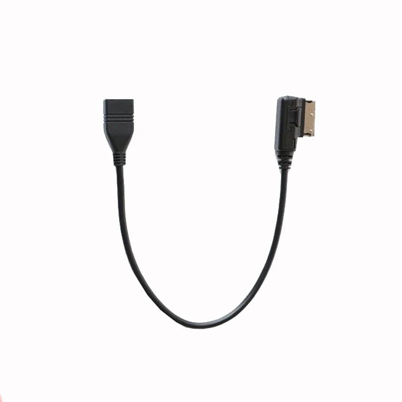 Черный Автомобильный медиа интерфейс AMI MMI USB AUX кабель USB аудио кабель адаптер для Audi A3 8 в S3 A4 B6 B7 B8 A6 C6 C7 Q7 для VW Golf 6 Passat - Название цвета: Черный
